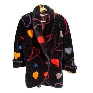 1980s Donnybrook Heart Coat | Oversized Plush, size XS